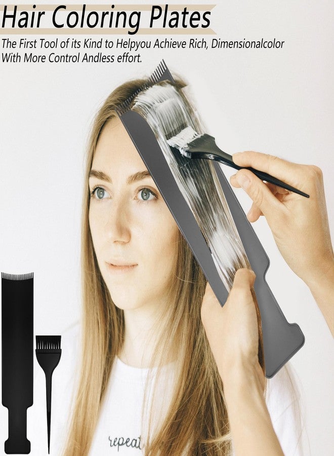 OXDFK 4 PCS Balayage Highlighting Board and Highlighting Brush Kit, 1 Hair Dye Brush and 3 Balayage Highlighting Board with Teeth Hair, for Hair Dye, Hairstylist Accessories Brushes - Image 5